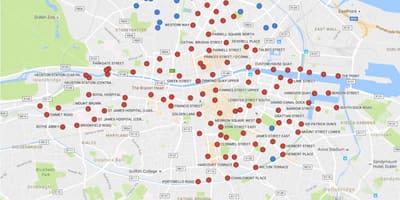 Dublinbikes газрын зураг