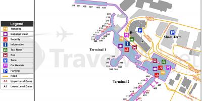 Дублин нисэх онгоцны буудал машины парк газрын зураг